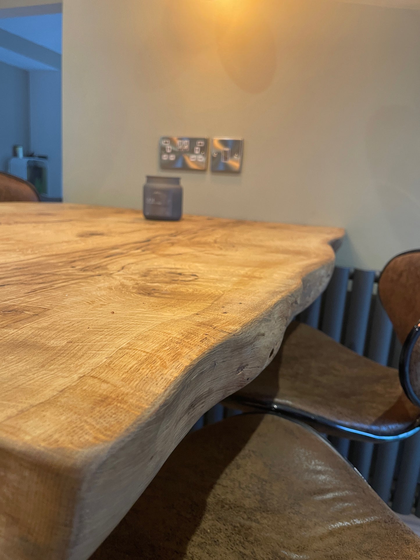 Quercia Live Edge Character Oak Breakfast Bar - FocusFive Designs