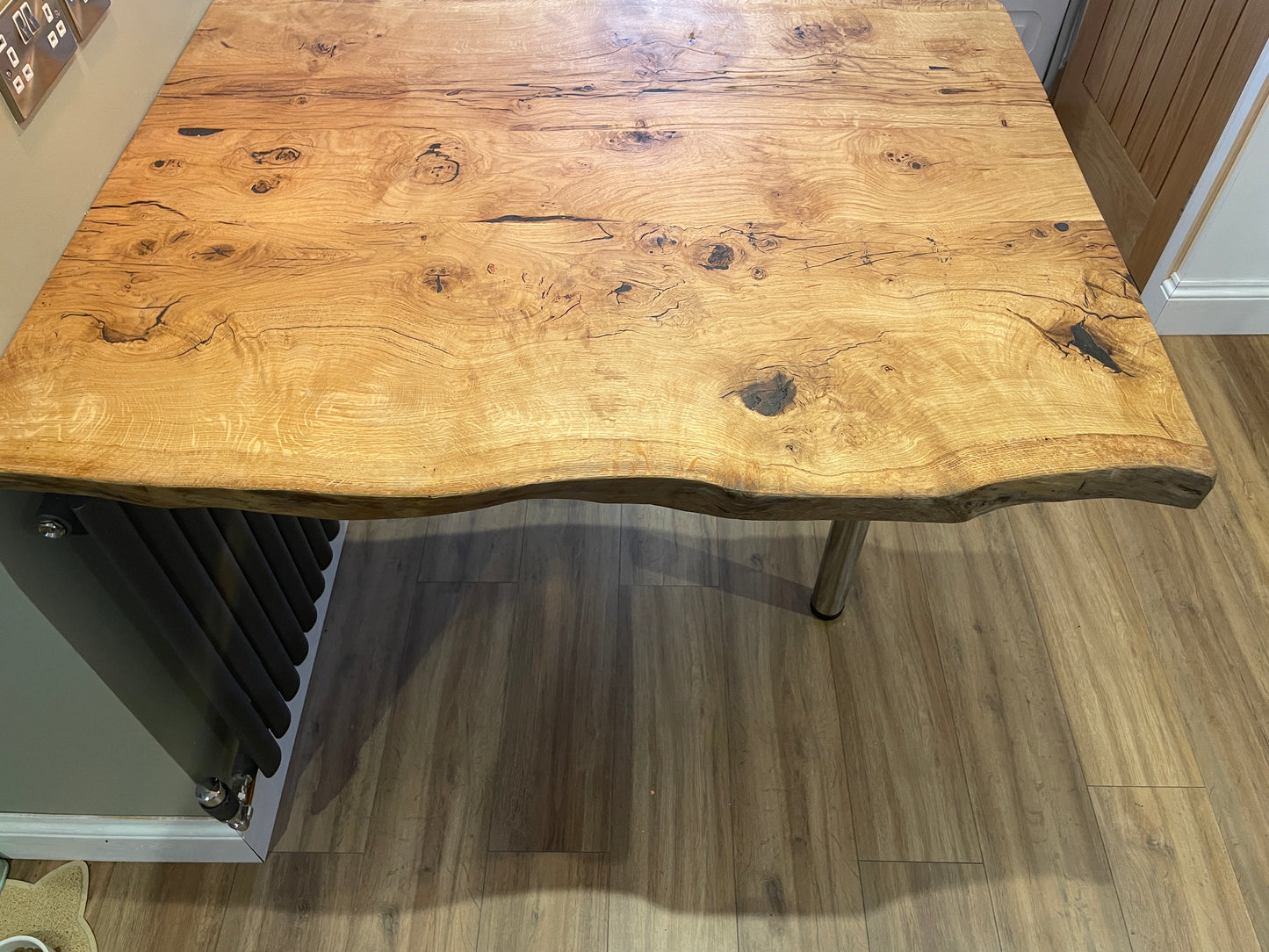 Quercia Live Edge Character Oak Breakfast Bar - FocusFive Designs