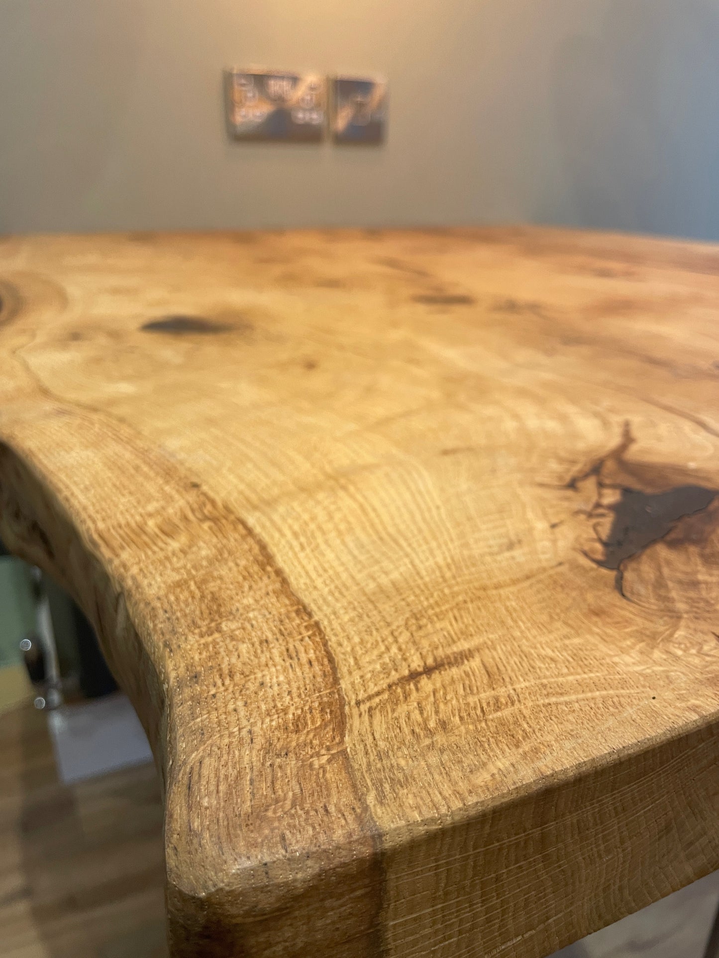 Quercia Live Edge Character Oak Breakfast Bar - FocusFive Designs