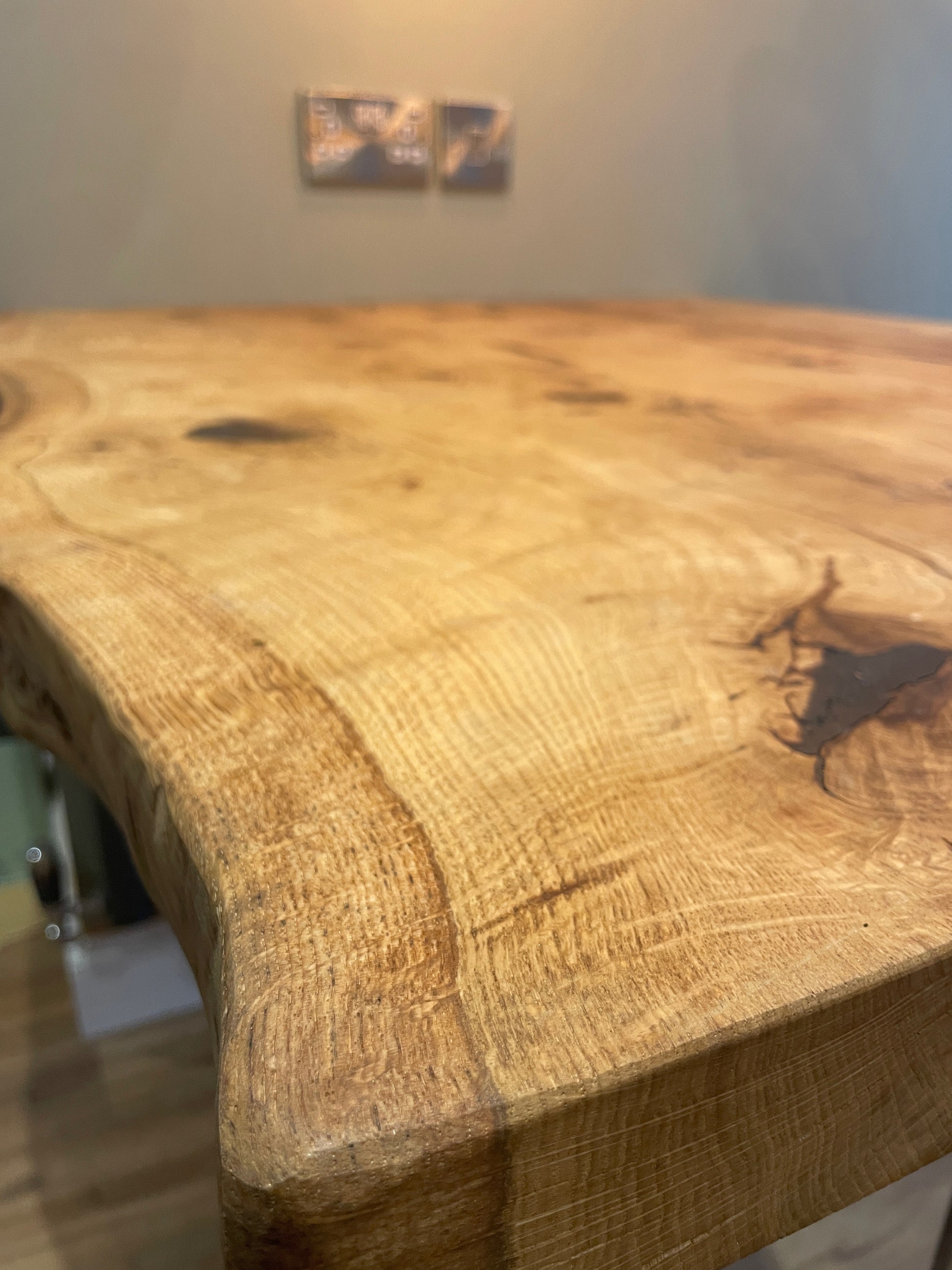 Quercia Live Edge Character Oak Breakfast Bar - FocusFive Designs