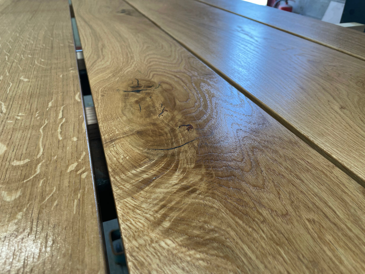 Aperto Outdoor Industrial Oak Dining Table - FocusFive Designs