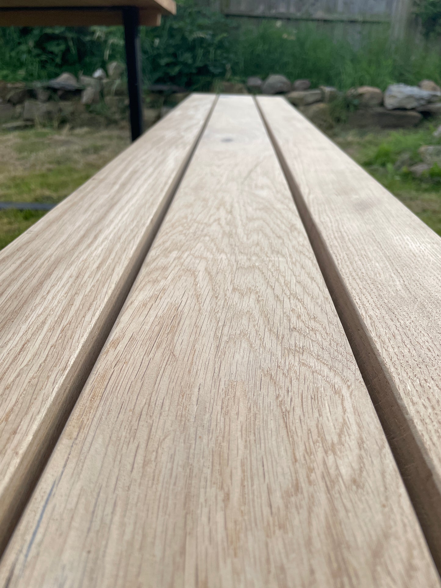 Aperto Outdoor Industrial Oak Bench