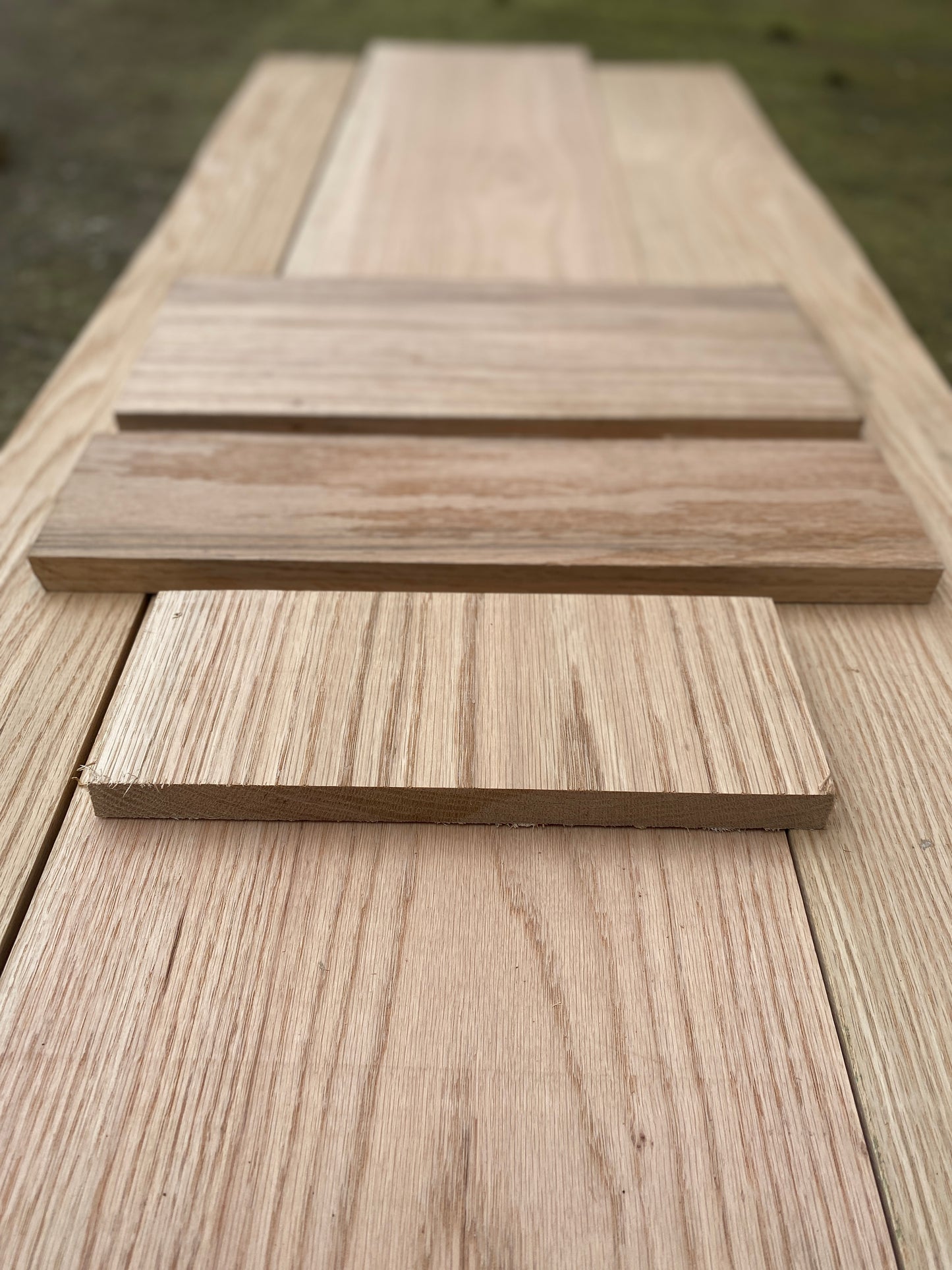Planed American White Oak Boards