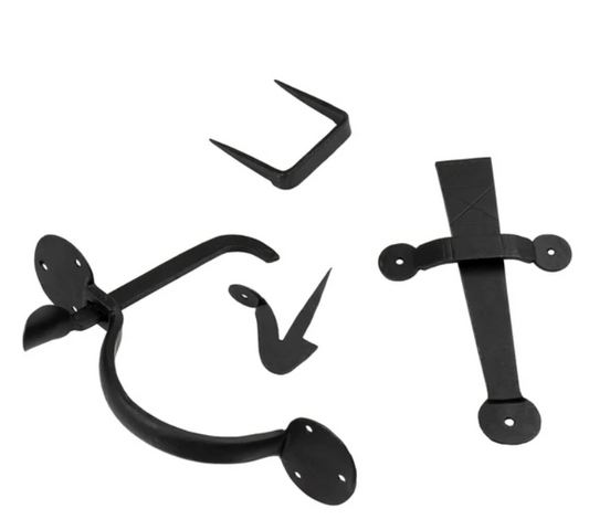 Suffolk Thumb Latch - Hand-Forged Mild Steel | Black Beeswax Finish