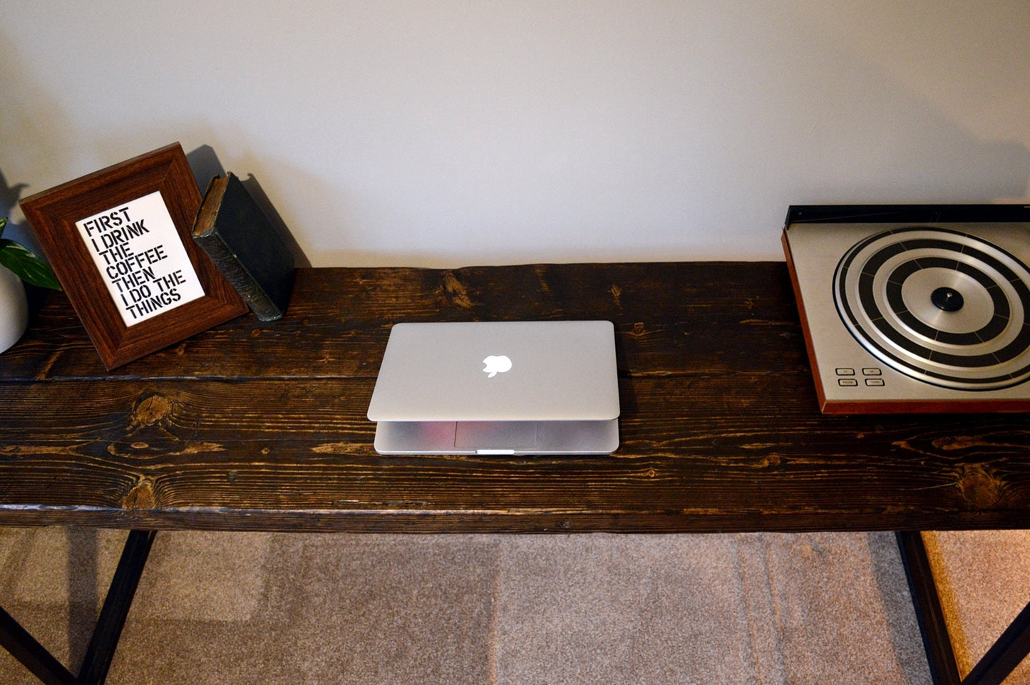 Prima Industrial Reclaimed Wood Desk - FocusFive Designs