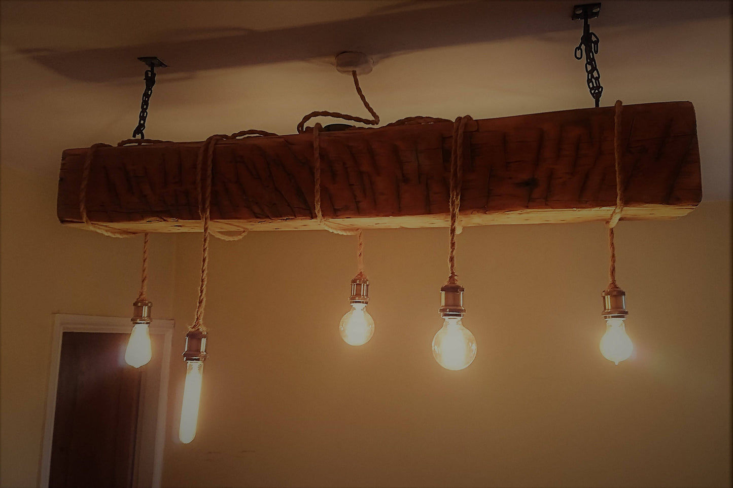 Reclaimed Industrial Beam Rope Light - FocusFive Designs