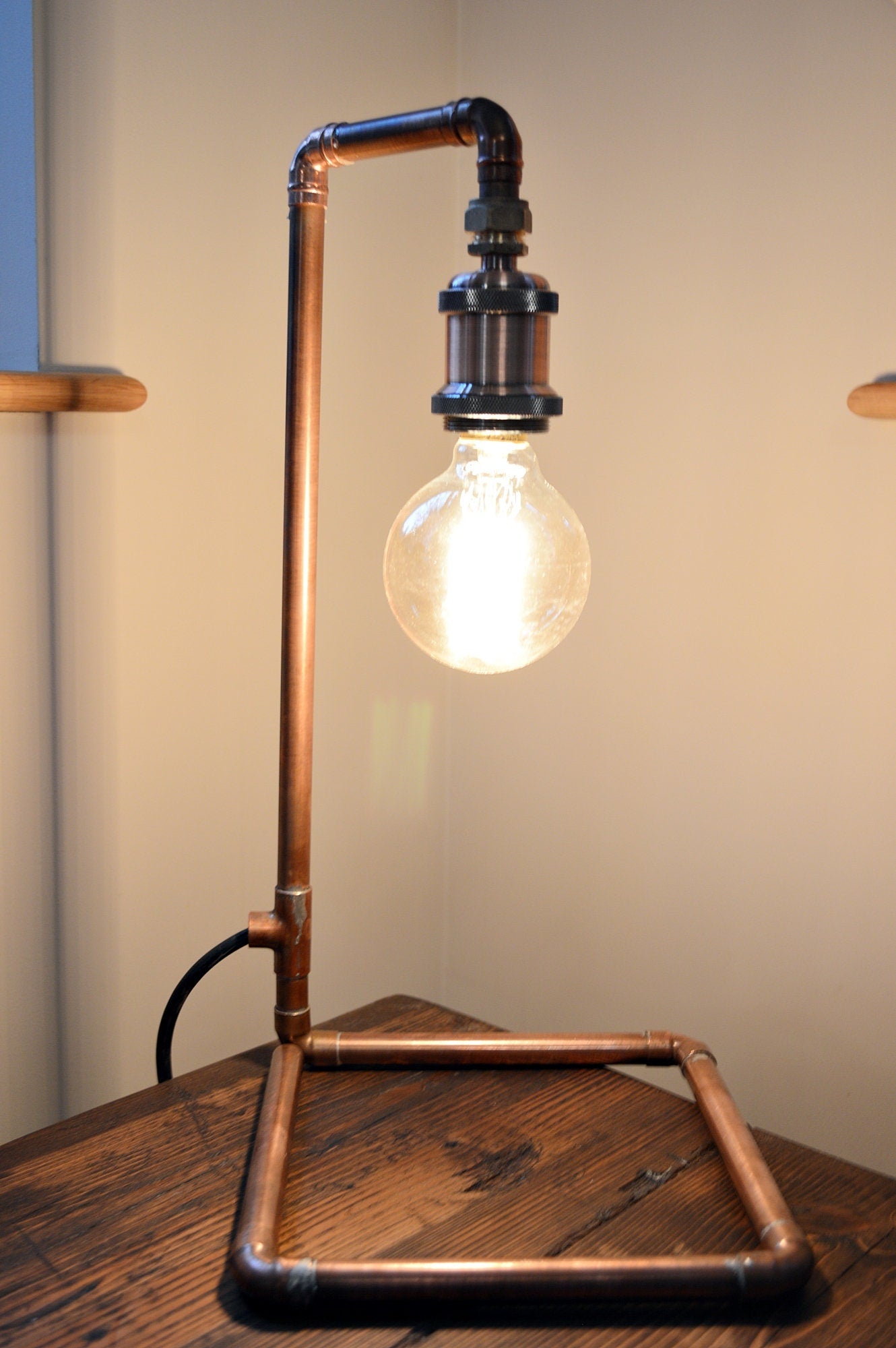 Polished Copper Table Lamp - FocusFive Designs