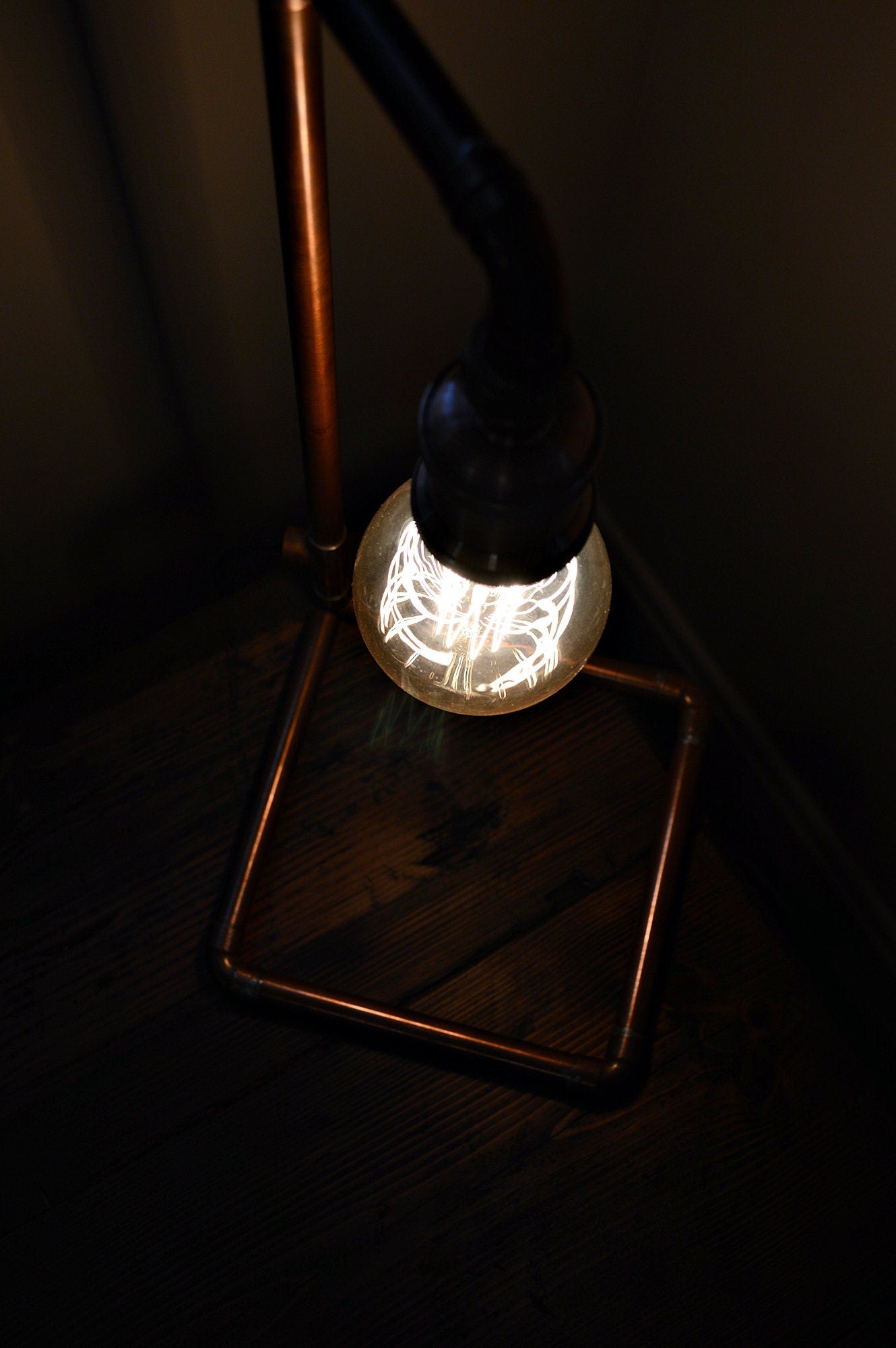 Polished Copper Table Lamp - FocusFive Designs