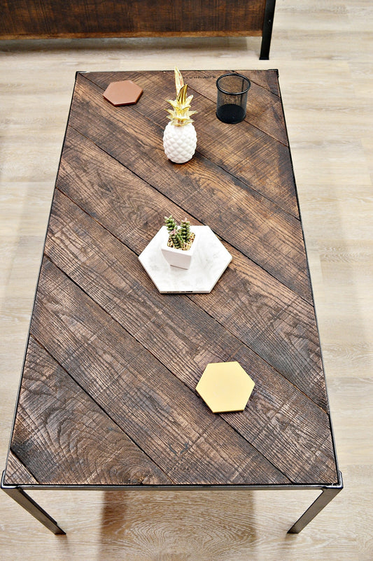 Angolo Character Oak Coffee Table - FocusFive Designs