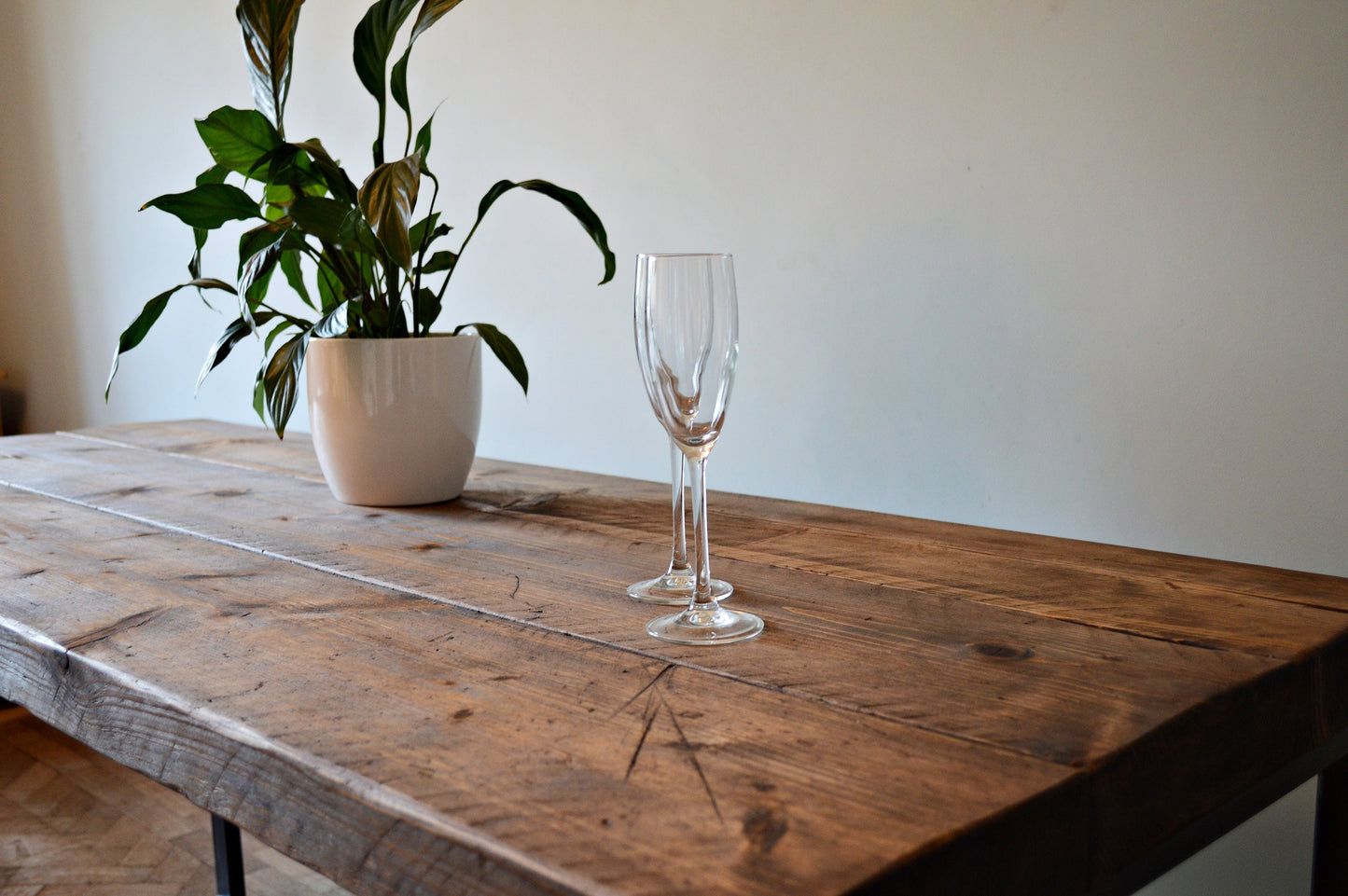 Prima Industrial Reclaimed Wood Dining Table - FocusFive Designs