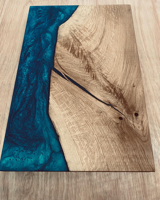 Oak Epoxy Resin Charcuterie Board - FocusFive Designs