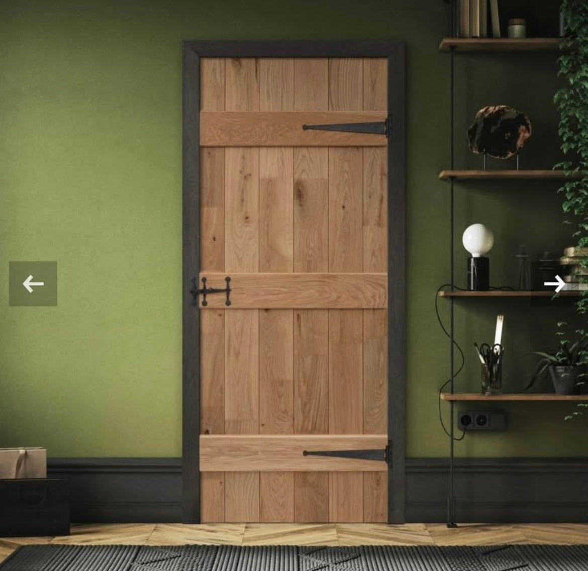 Character Oak Traditional Cottage Ledged Doors