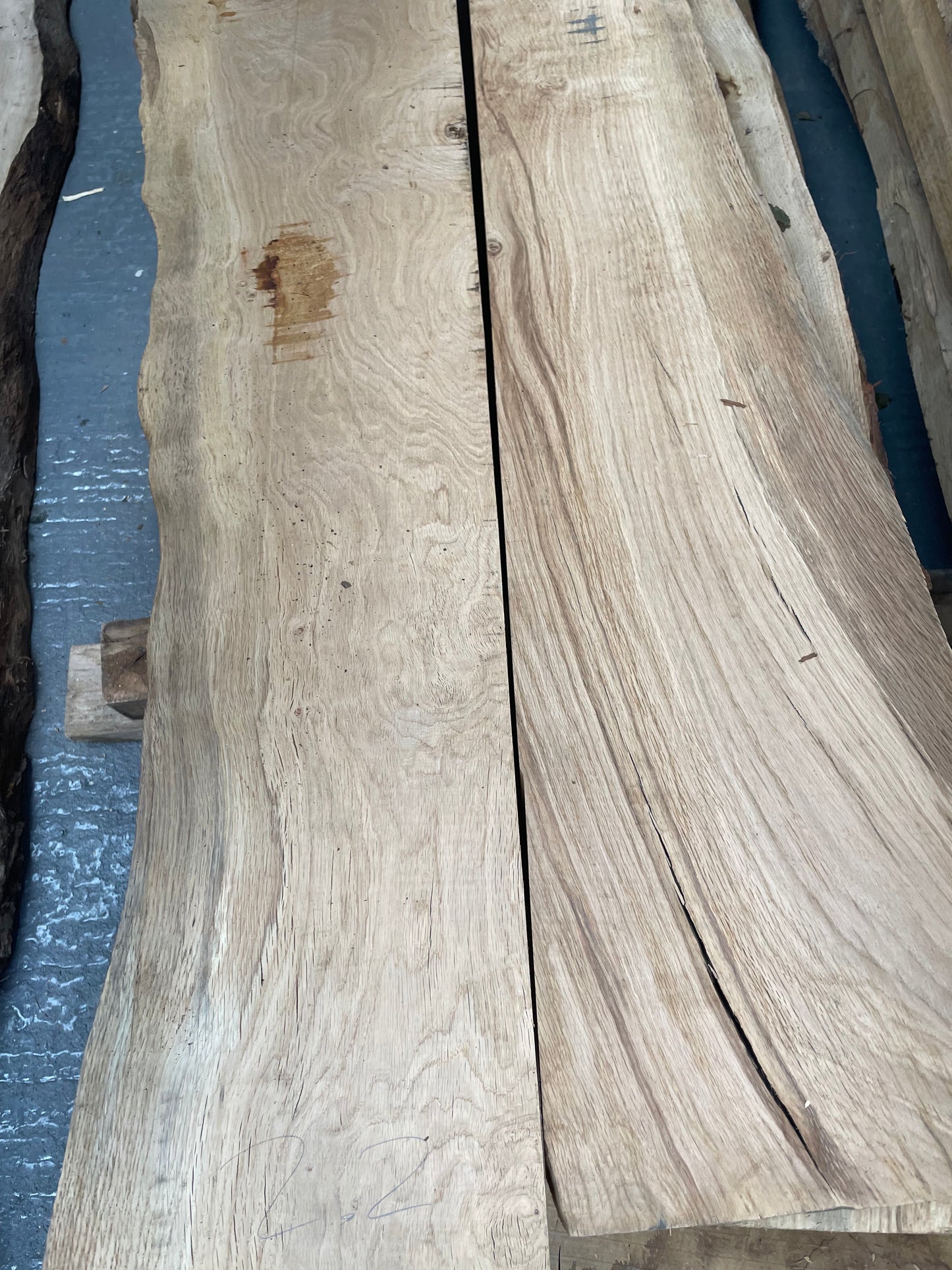 Character Oak Live Edge Timber / Oak Shelves / Oak Window Boards / Hardwood 50mm