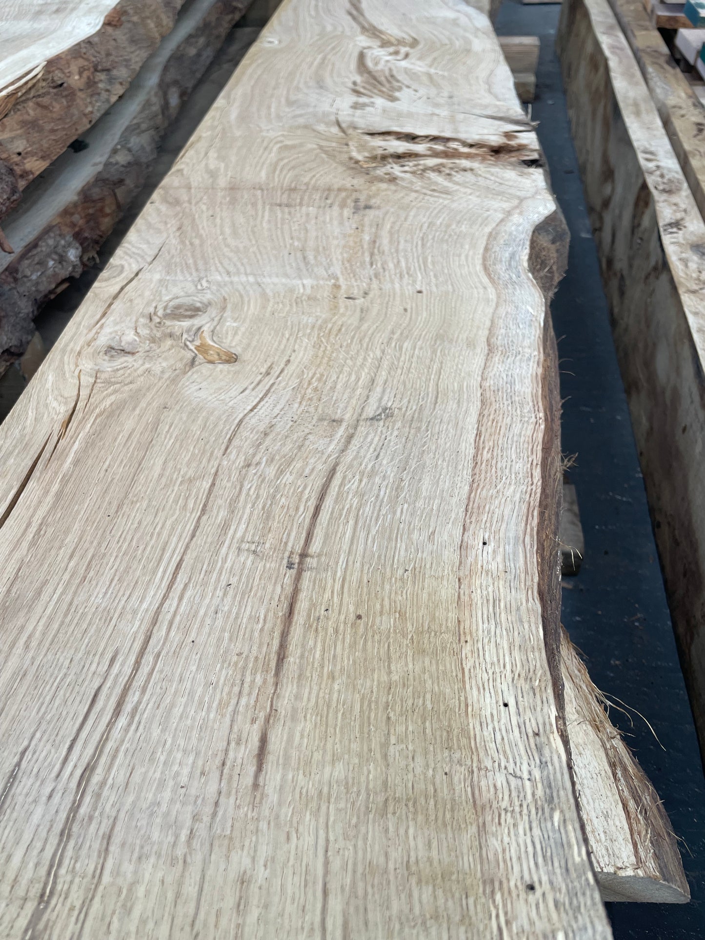 Character Oak Live Edge Timber / Oak Shelves / Oak Window Boards / Hardwood 50mm