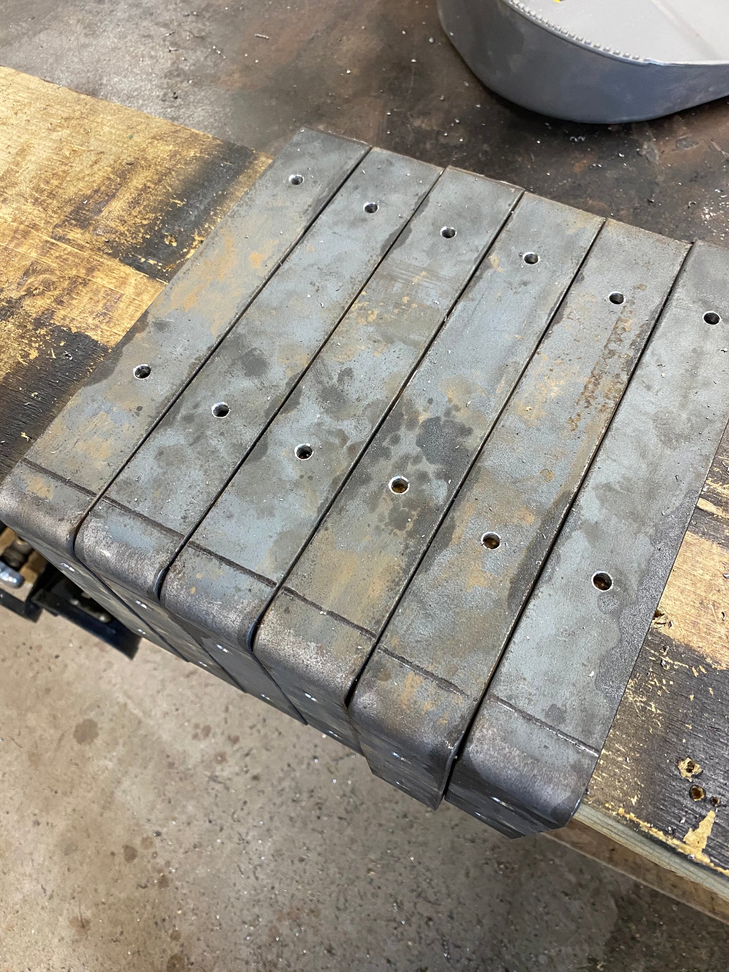 Industrial Flat Steel Bar Shelf Brackets