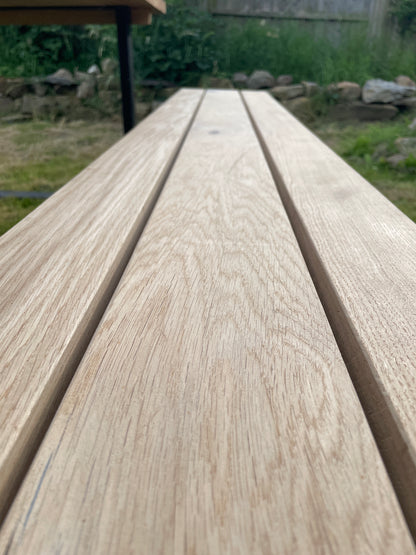 Aperto Outdoor Industrial Oak Bench - FocusFive Designs