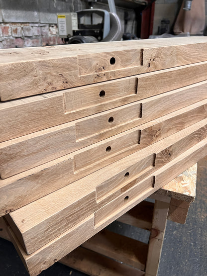 Classic Live Edge Oak Floating Shelves - 30mm
