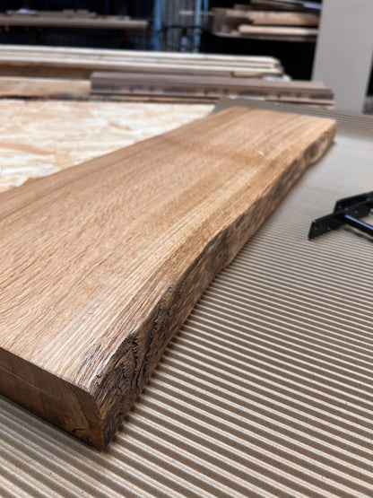 Classic Live Edge Oak Floating Shelves - 30mm