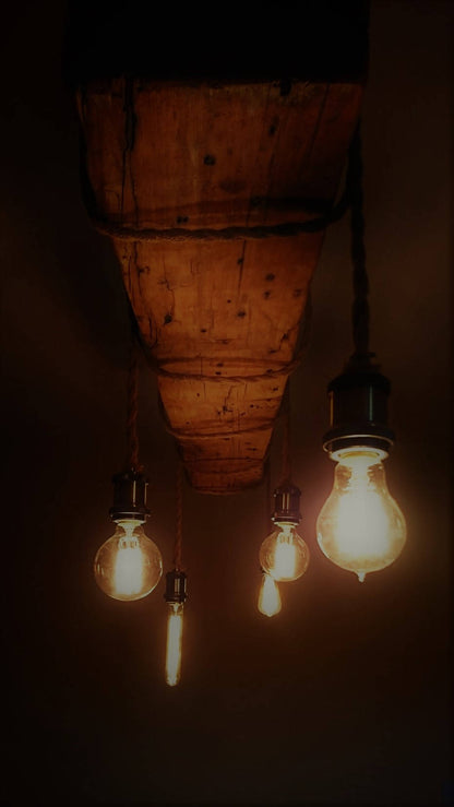 Reclaimed Industrial Beam Rope Light