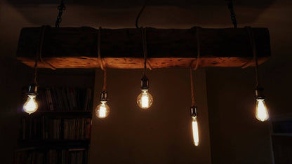 Reclaimed Industrial Beam Rope Light
