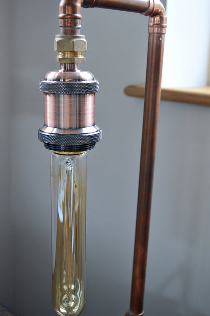Polished Copper Table Lamp