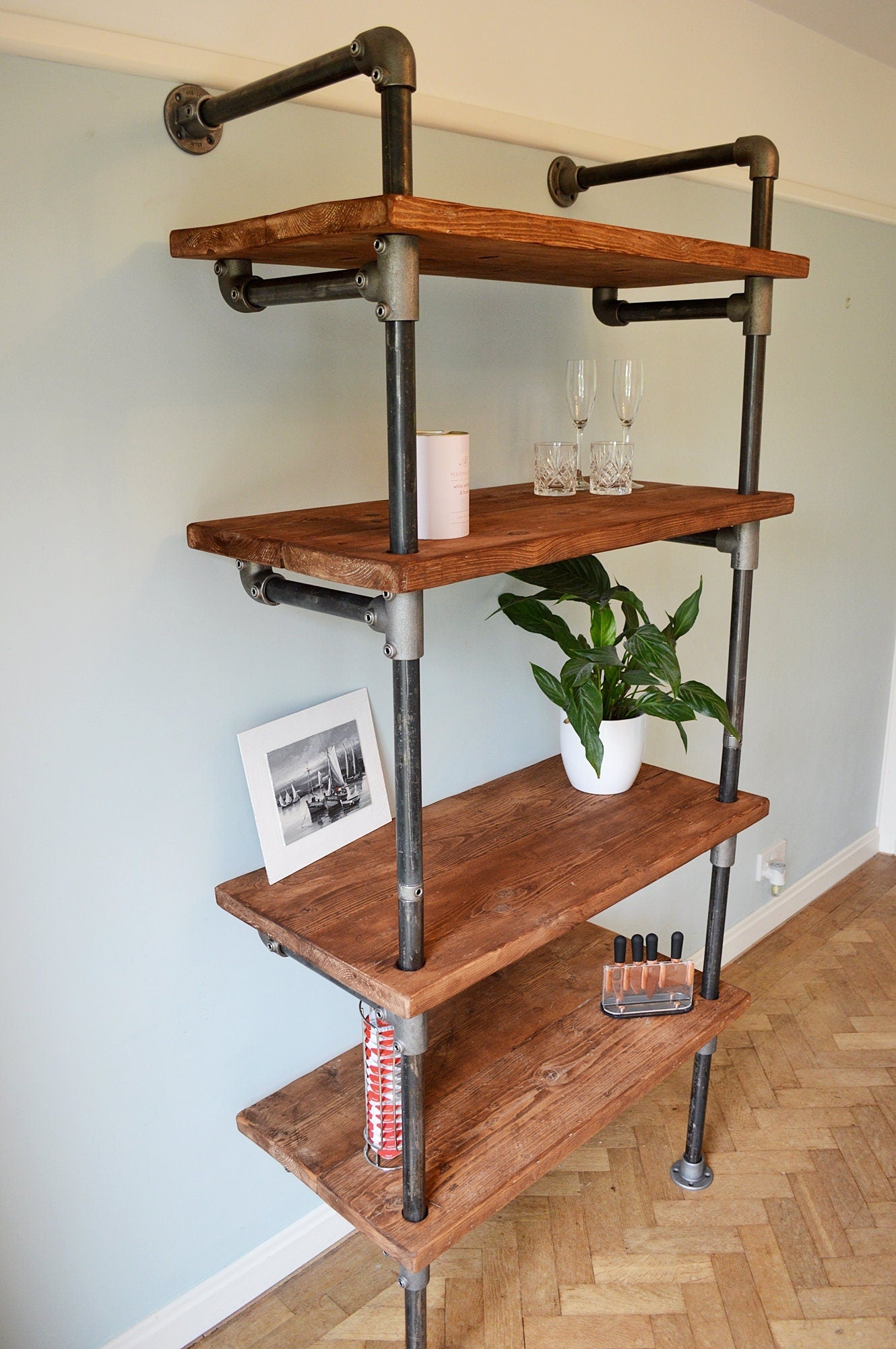 Mostra Industrial Pipework Shelving Unit