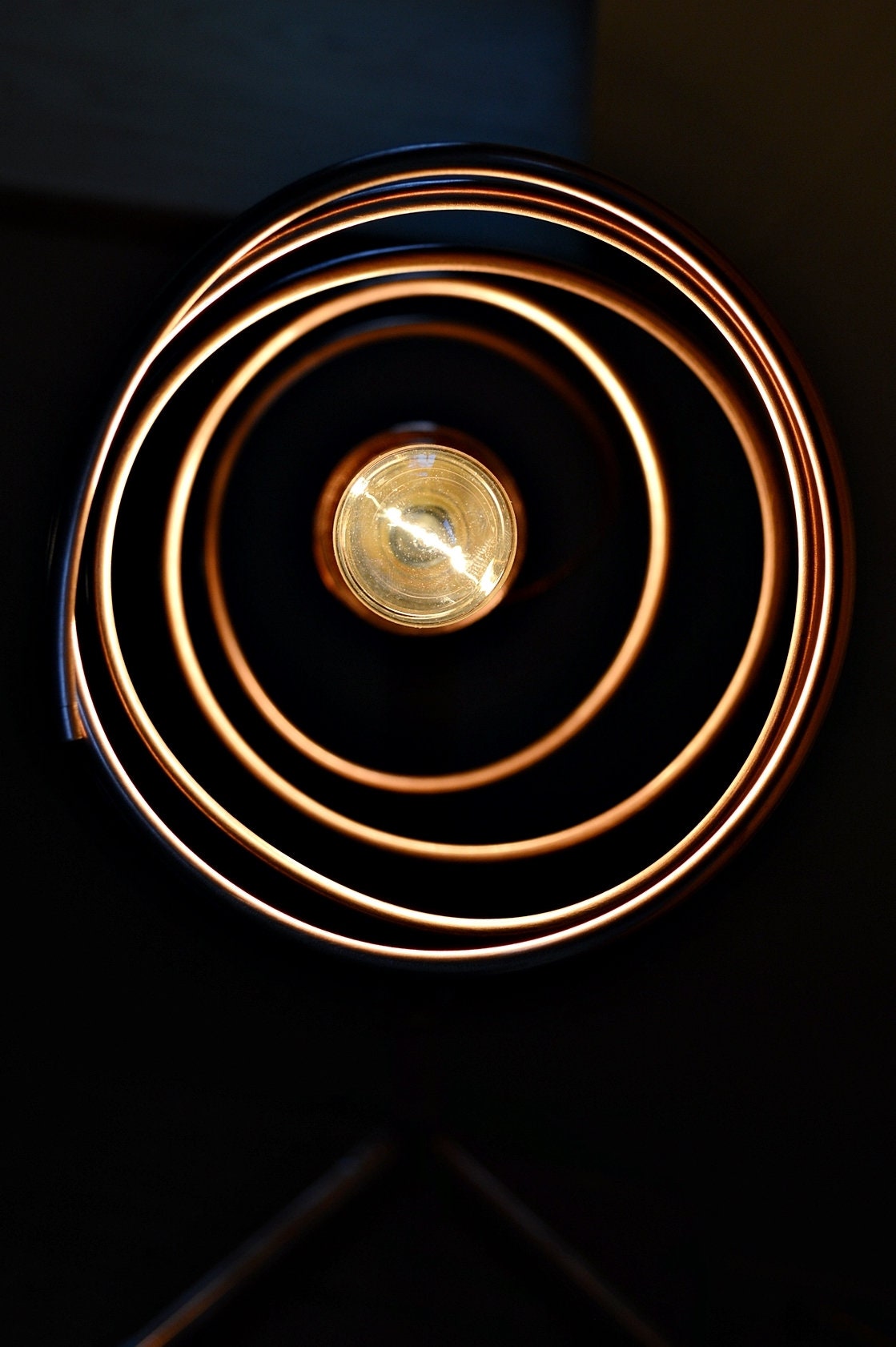 Vortice Copper Swirl Table Lamp