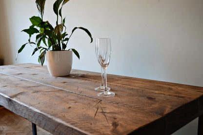 Prima Industrial Reclaimed Wood Dining Table