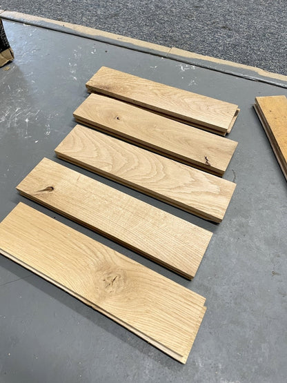 Solid Oak Parquet Herringbone Flooring, 450 x 70mm | Rustic Character Grade, Hardwood Flooring