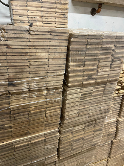 Solid Oak Parquet Herringbone Flooring, 450 x 70mm | Rustic Character Grade, Hardwood Flooring